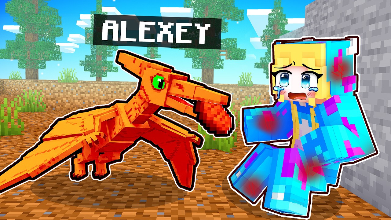 NASCI como BEBÊ PTERODÁCTILO no Minecraft