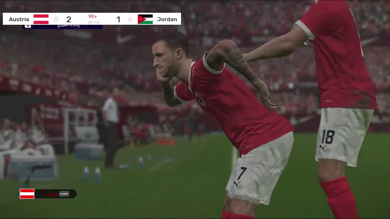 الاردن و النمسا | كأس العالم 2026 | لعبة فيديو محاكاة eFootball