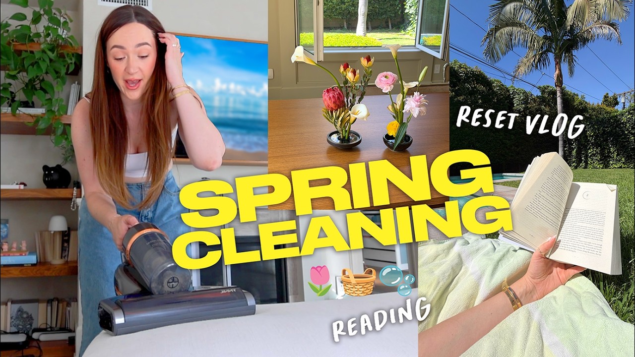 Spring Reset Vlog 🌷 Cleaning, Flower Arranging & Living Offline For a Week