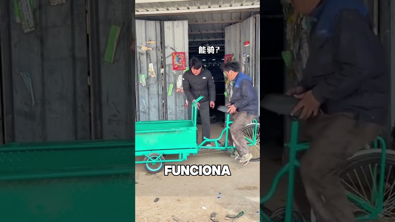 É assim que se anda nessa bicicleta 😂