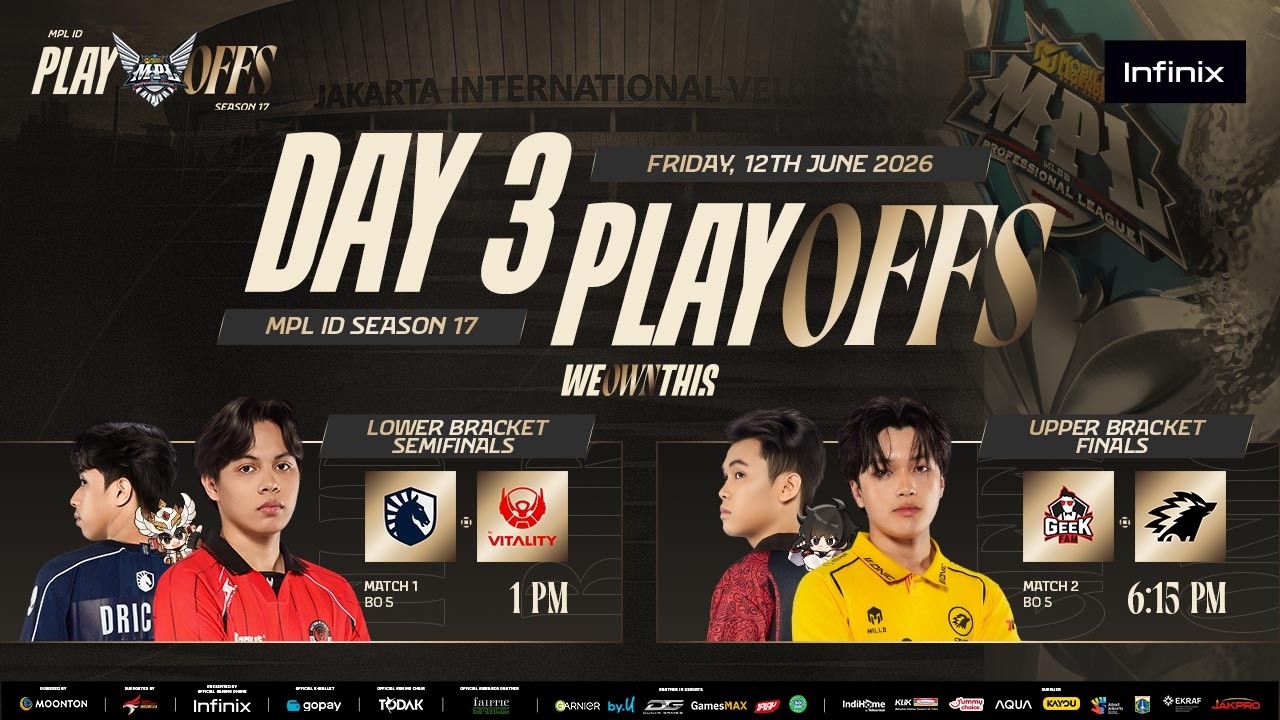 🔴 LIVE | MPL ID S17 | Playoffs Day 3 | English