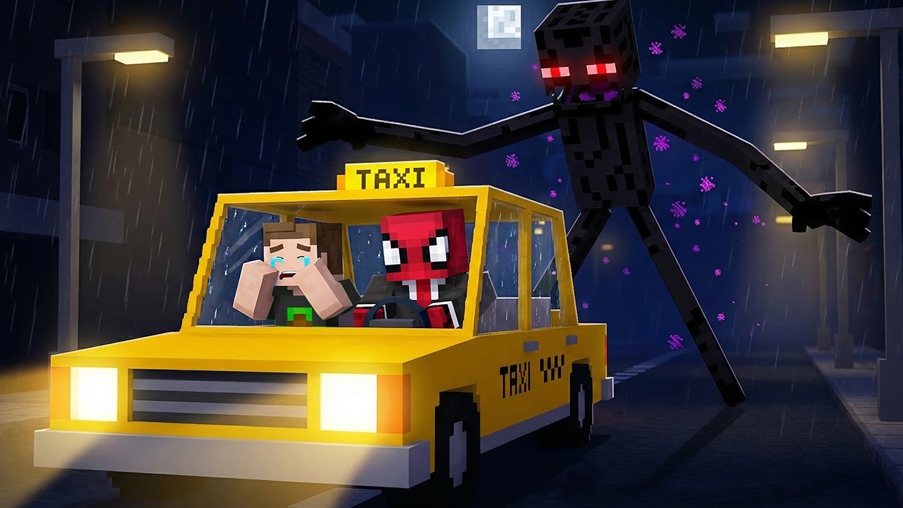 Minecraft AMA Gece 3'te Taksicilik Yaptım