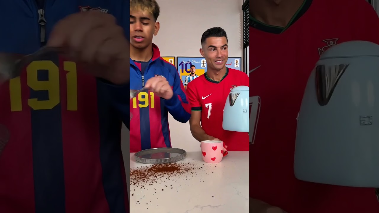 That didn’t go well for Lamine & Ronaldo! 😂😭