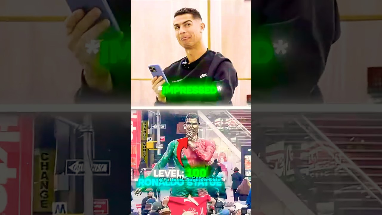Ronaldo'nun Heykellerinin Gerçekçilik😳