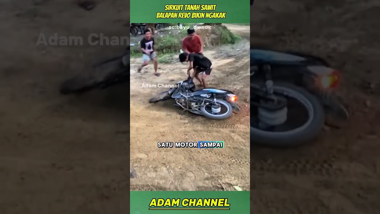 Sirkuit Tanah Sawit, Balapan Revo Bikin Ngakak #shortsvideo #shortsfeed