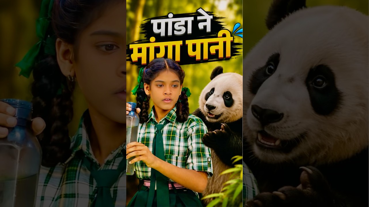 पांडा 🐼 ने मांगा पानी 💧 #mastikipaathshala #srindori09 #doli #nimuda #srsir #banku