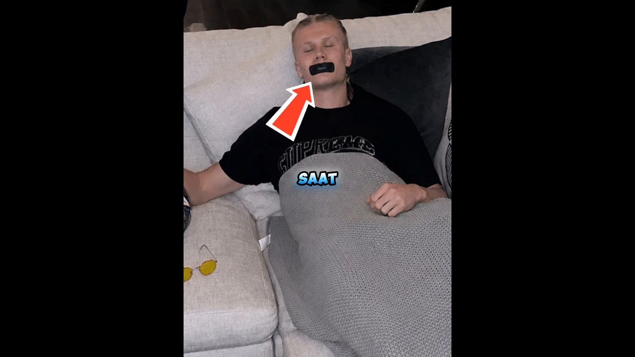 Alasan Haaland Tidur Pakai Plester di Mulutnya Bikin Kaget! 😱