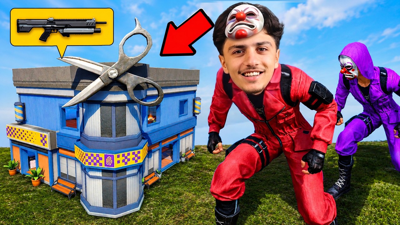 مسموح لنا فقط باللعب في صالون الحلاقة 😰 فري فاير