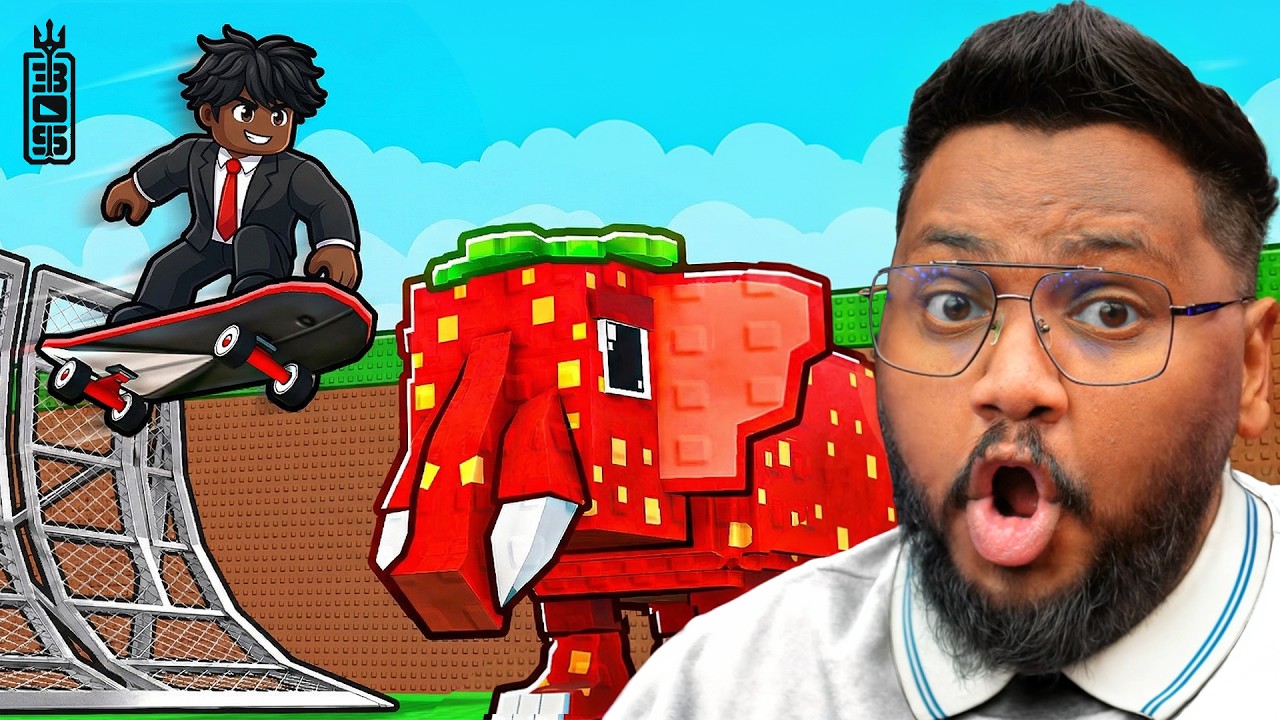 تزلج بالاسكيت عشان تصير غني 😮زحلاااق  - تختيم -   ! Roblox Skateboard For Brainrot