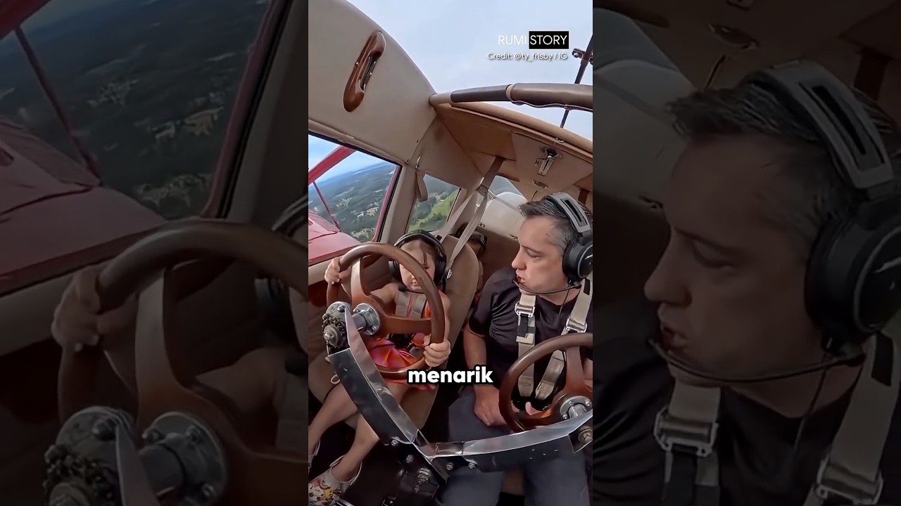 Ayah Ini Mengajari Anaknya Terbang