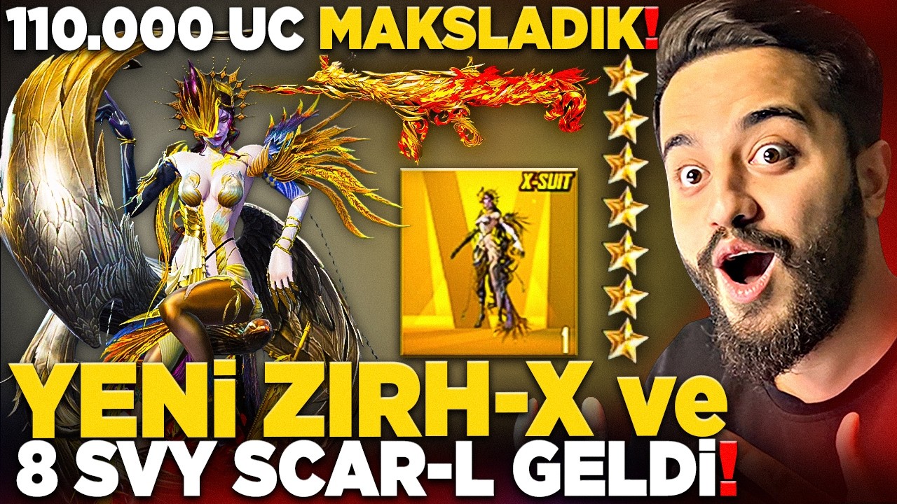 YENİ KADIN KUZGUN X-SUİT ve 8 SEVİYE SCAR-L GELDİ! 110.000 UC HEPSİNİ FULLEDİK! PUBG Mobile