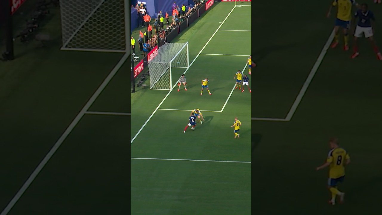 Mbappé opens the scoring for France against Sweden. #FIFAWorldCupOnYT