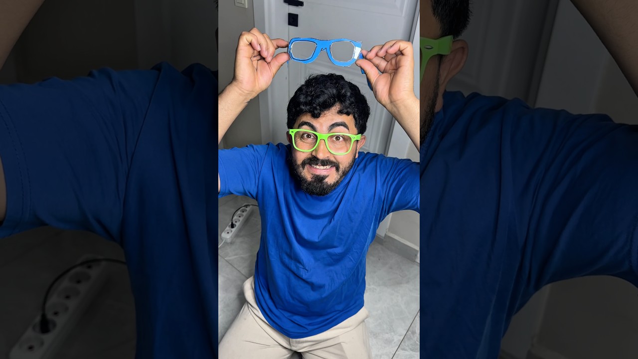 Harun için yeni bir gözlük icat ettim ￼￼