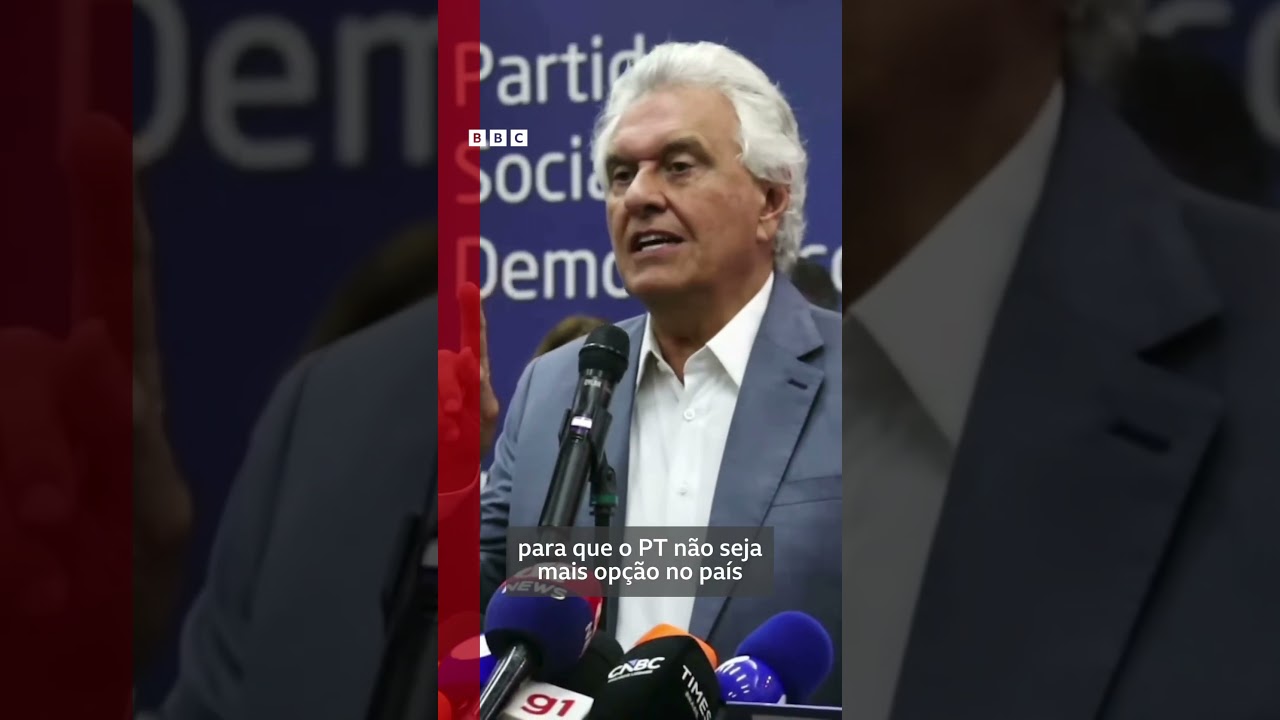 Caiado lança pré-candidatura à Presidência e critica PT