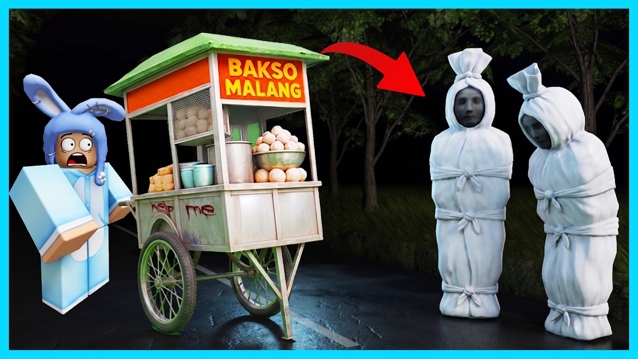 MIPAN & ZUZUZU LIHAT PENAMPAKAN POCONG BELI BAKSO! SEREM BANGET