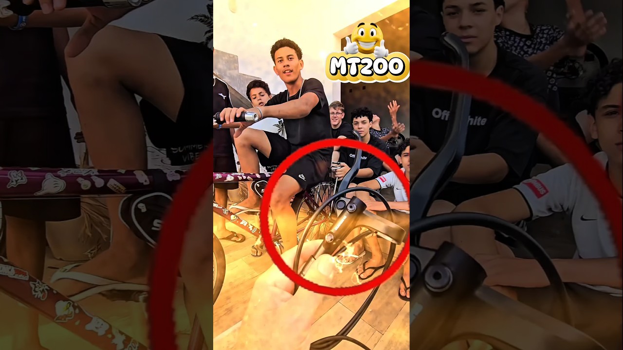 QUEM PEDALAR MAIS SEM CORRENTE, GANHA UM FREIO MT200 🔥😱