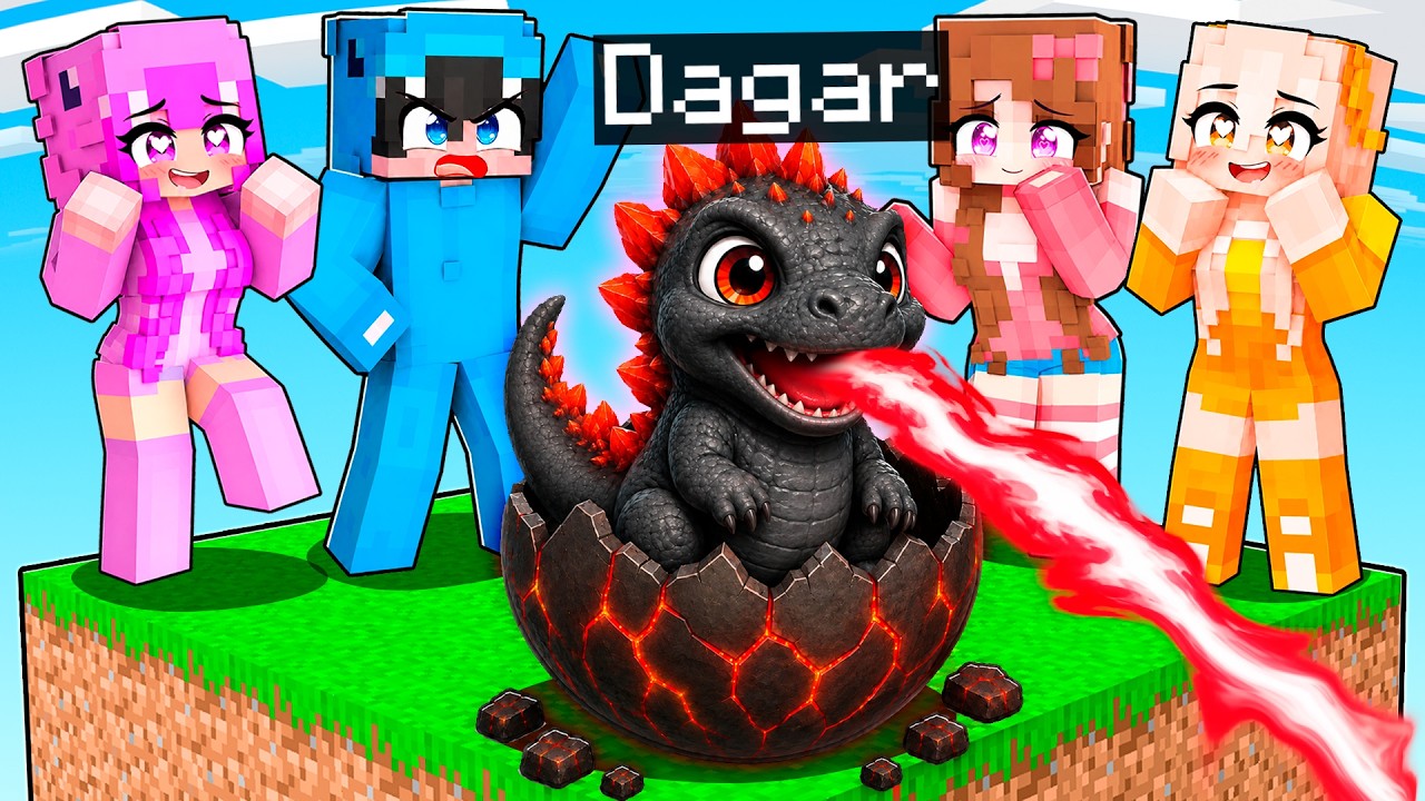 Me Hice pasar por BEBÉ GODZILLA en UN CHUNK en Minecraft!