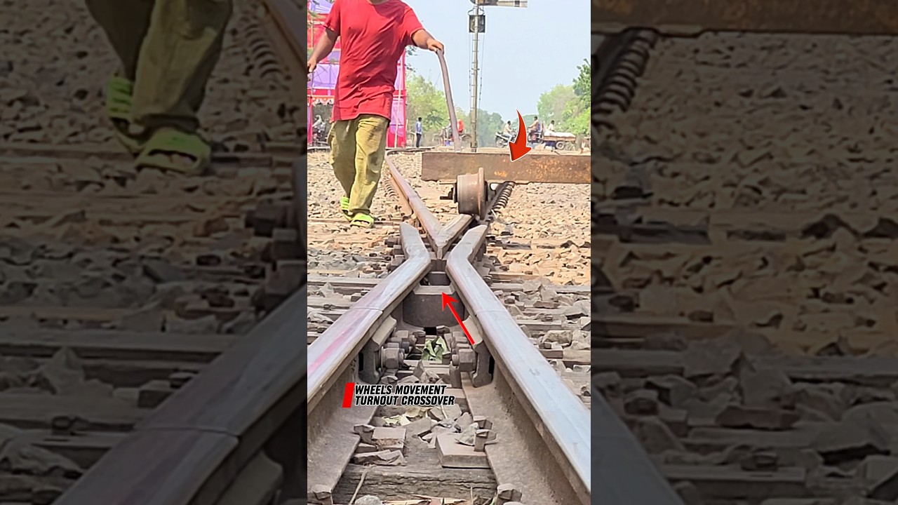 Engineered alignment for perfect wheel movement.#shorts #railtrack #railroad #foryou