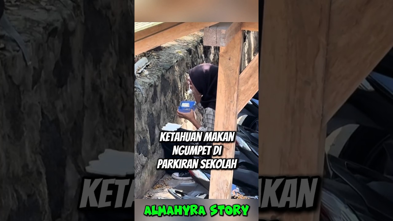 Ketahuan makan di parkiran sekolah #rezeki #berbagirezeki #kebaikan #berbagikebaikan #orangbaik