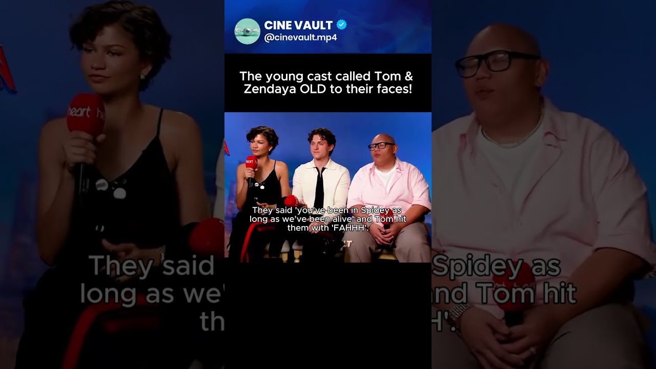 Young Cast Calls Tom Holland OLD Mid-Interview! 📉😱 | #Shorts