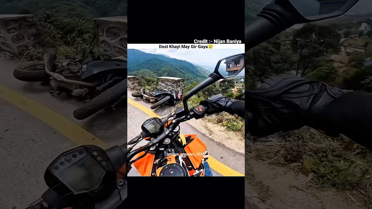 Bike crash ho Gaya😢 #trending #viral #motovlog #bikelover #vlog #shorts #rider #ride #sad #humanity