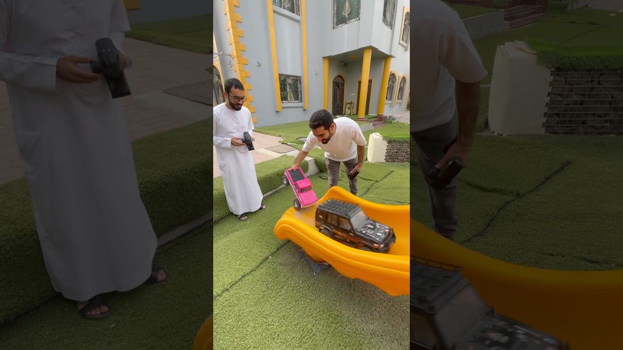 فلوق الشاص ضد البهبهاني 😂vlog Toyota vs GMC POV 🤨 #viral #rccar #shorts #crawler #car #vlog #crazy