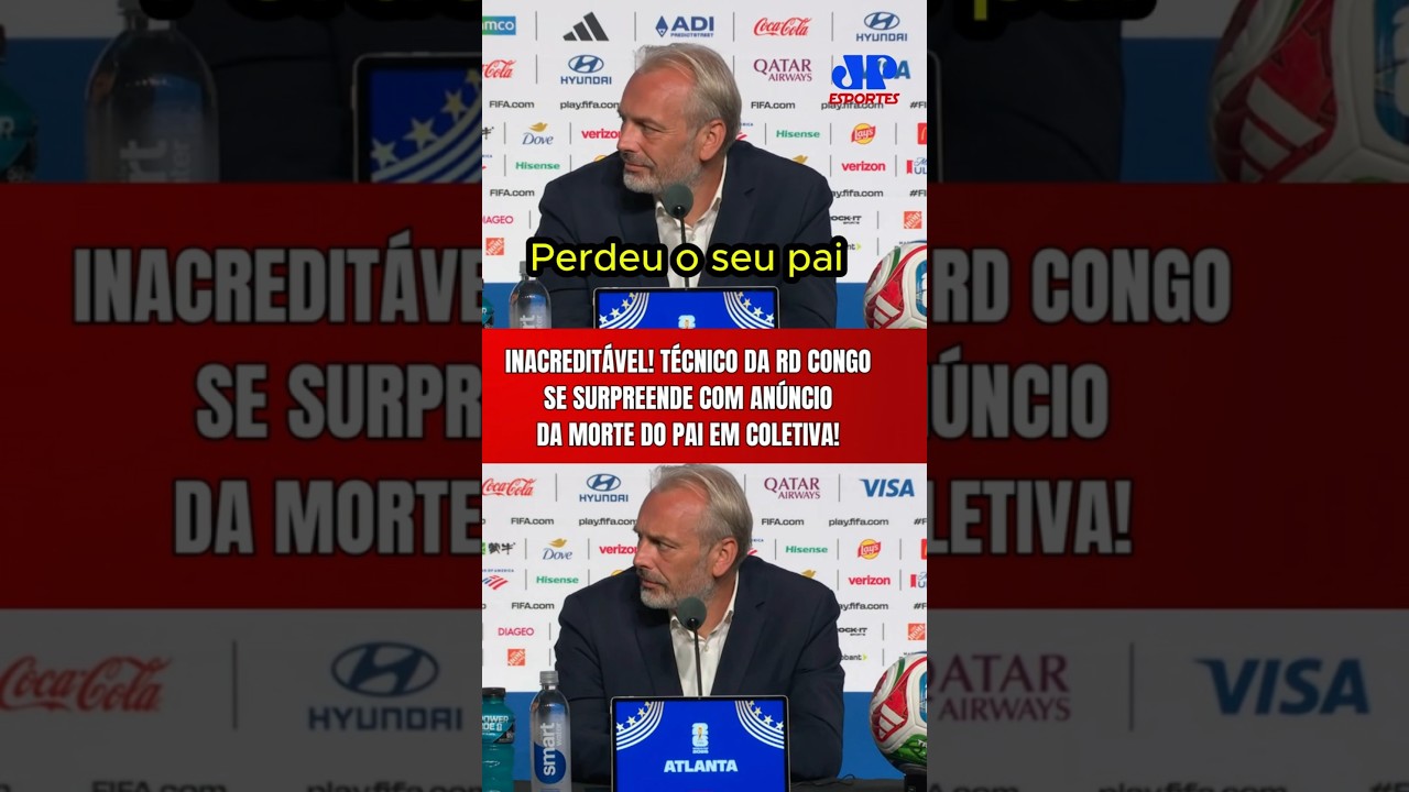 INACREDITÁVEL! ANÚNCIO DA MORTE DO PAI SURPREENDE TÉCNICO DA RD CONGO EM COLETIVA NA COPA DO MUNDO!