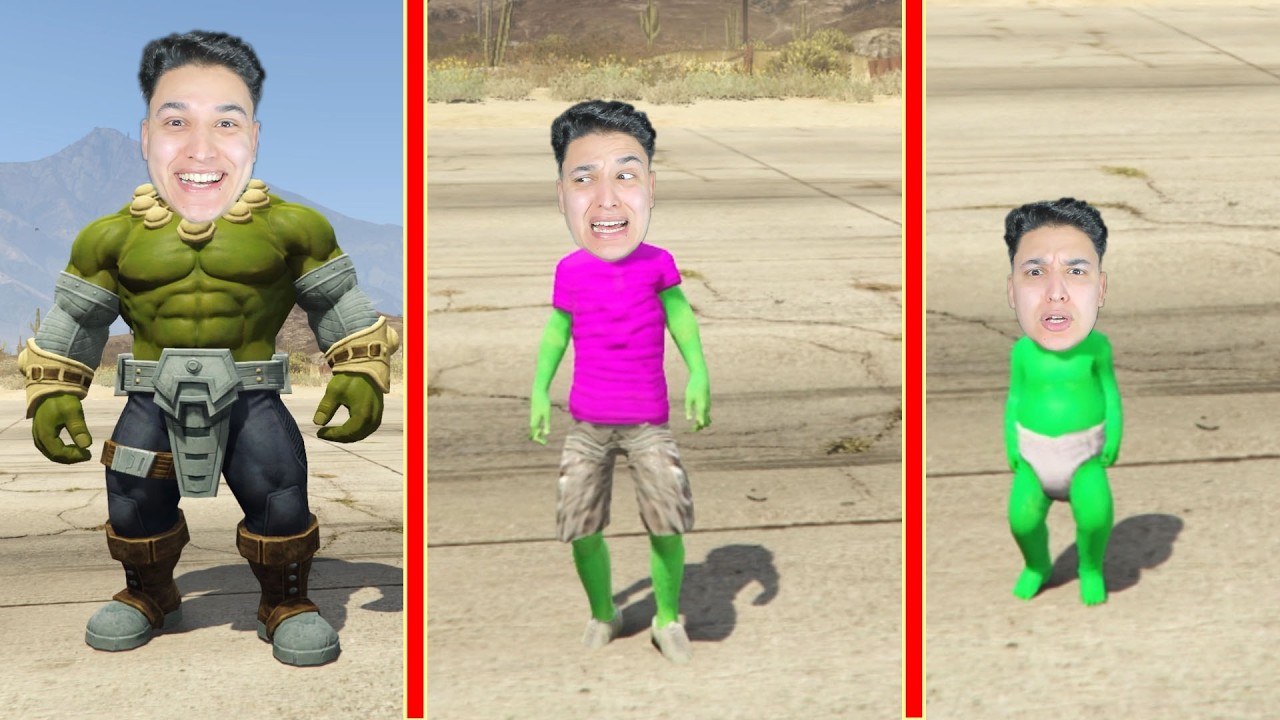 هالك البيبي يتحول الى عملاق !!