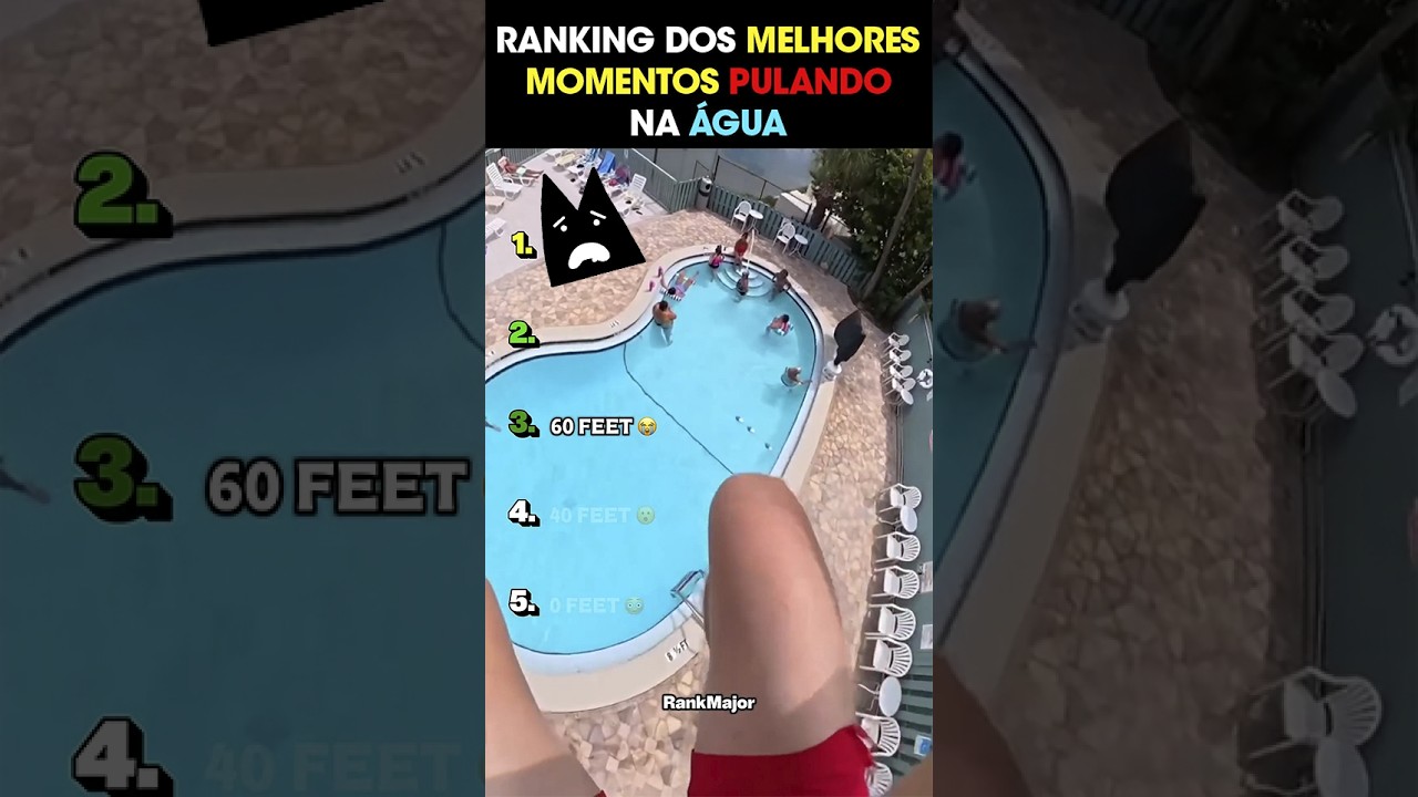RANKING DOS MELHORES MOMENTOS PULANDO NA ÁGUA