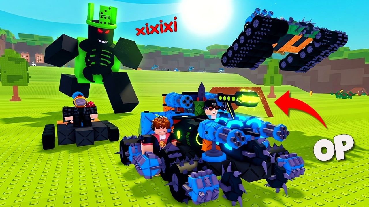 KEREN!! Rakit Mobil Terkuat & Hancurkan 1x1x1x1 Boss 🔥🗿🔥 | Build and Kill Zombies Indonesia
