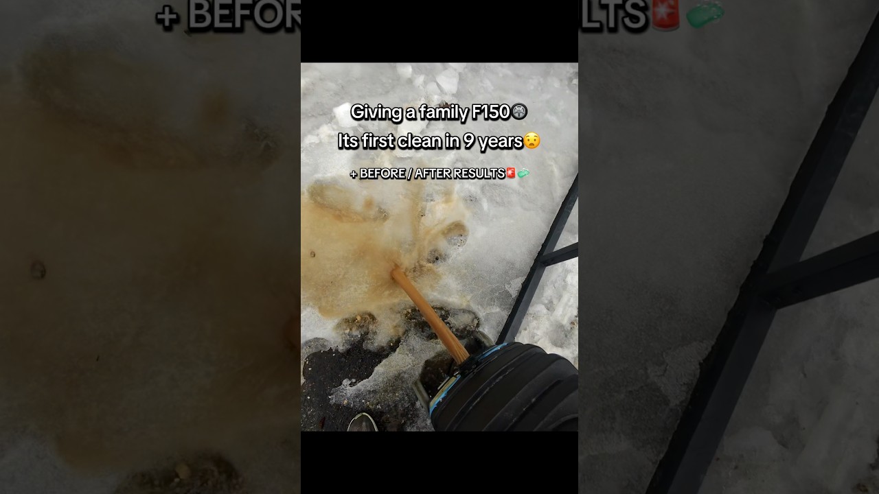 Giving a family F150 its first clean in 9 years 😧 #detailing #pov #beforeandafter #f150