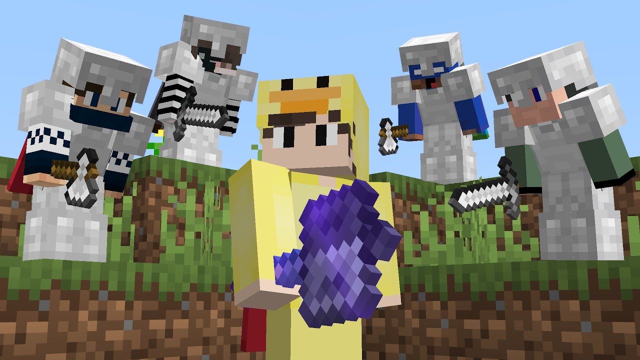 Minecraft Mace Manhunt ama 4 AVCIYA Karşı