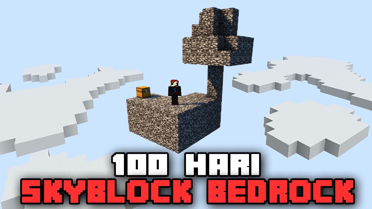100 Hari Minecraft SKYBLOCK BEDROCK ONLY