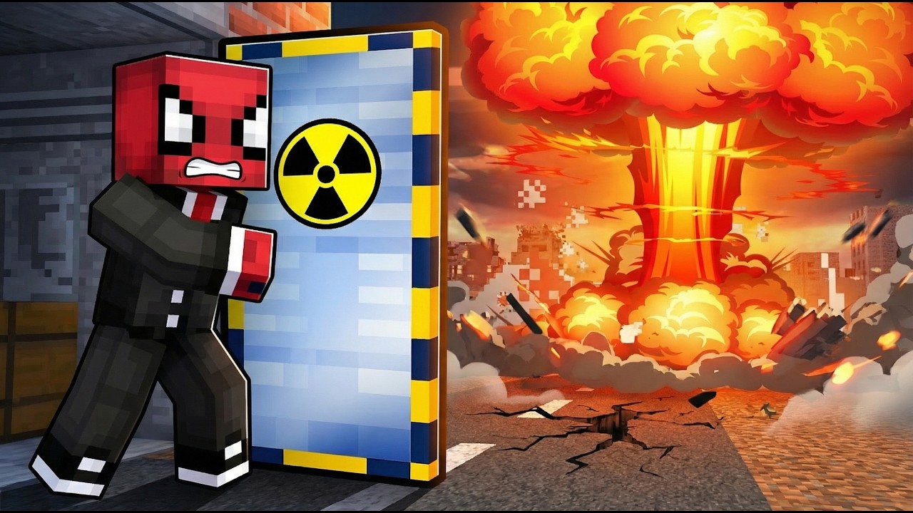 ZENGİN VS FAKİR: Nükleer Sığınak Kapışması (Minecraft)