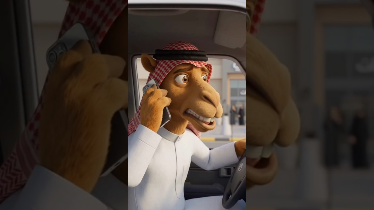 أقوى مقلب نذالة: أبو حاشي يترك أم حاشي عند المول! 😂🚗 أنيميشن كوميدي #Shorts