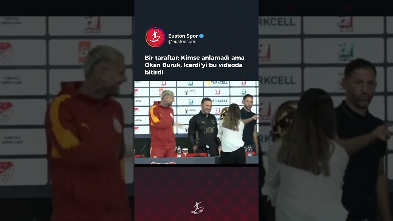 Bir taraftar: Kimse anlamadı ama Okan Buruk, Icardi'yi bu videoda bitirdi.