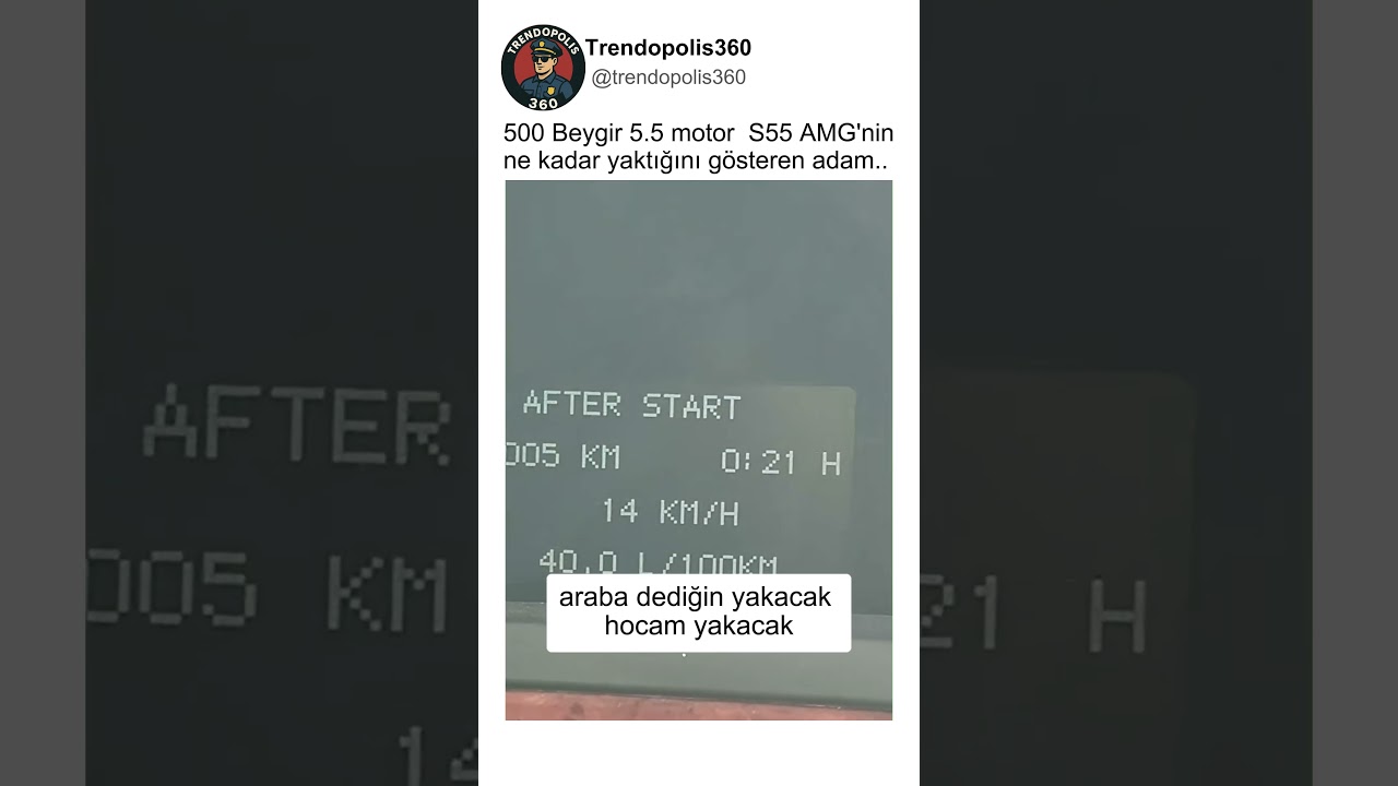 Mercedes S55 AMG'nin Ne kadar Yaktığını Gösteren Adam😮💰