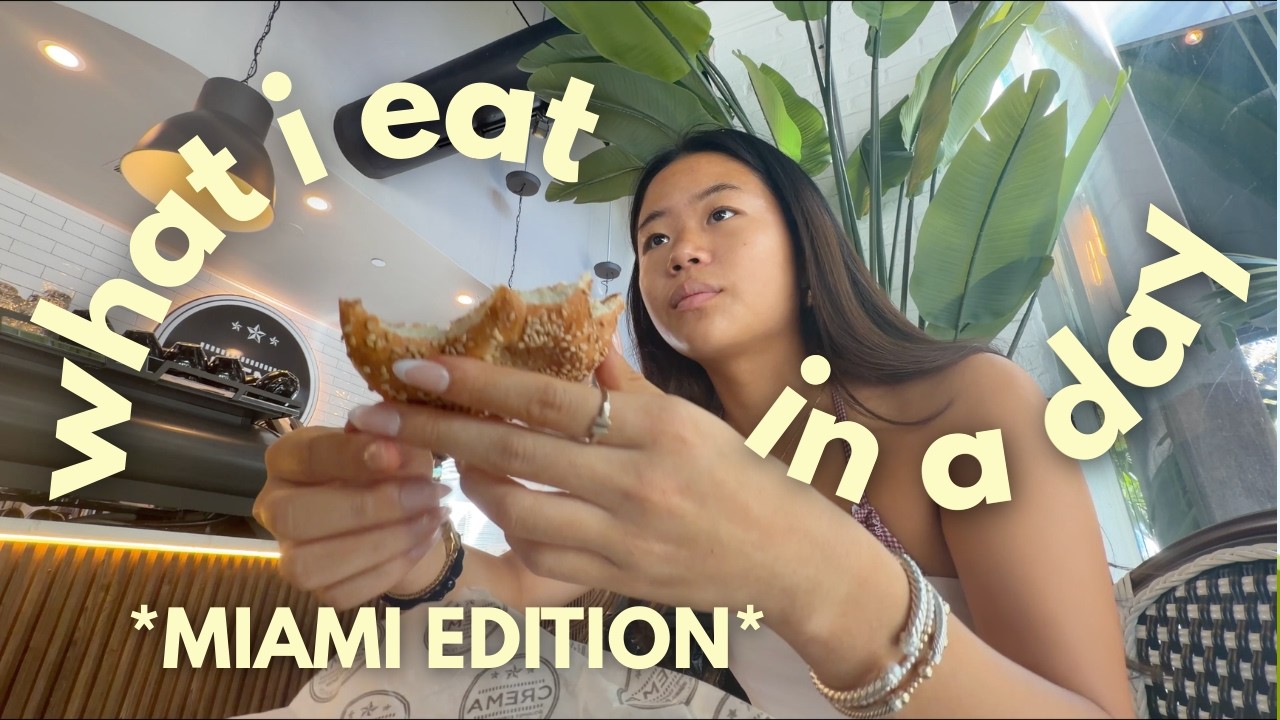 WHAT I EAT IN A DAY AS A 17 YR OLD *MIAMI EDITION*