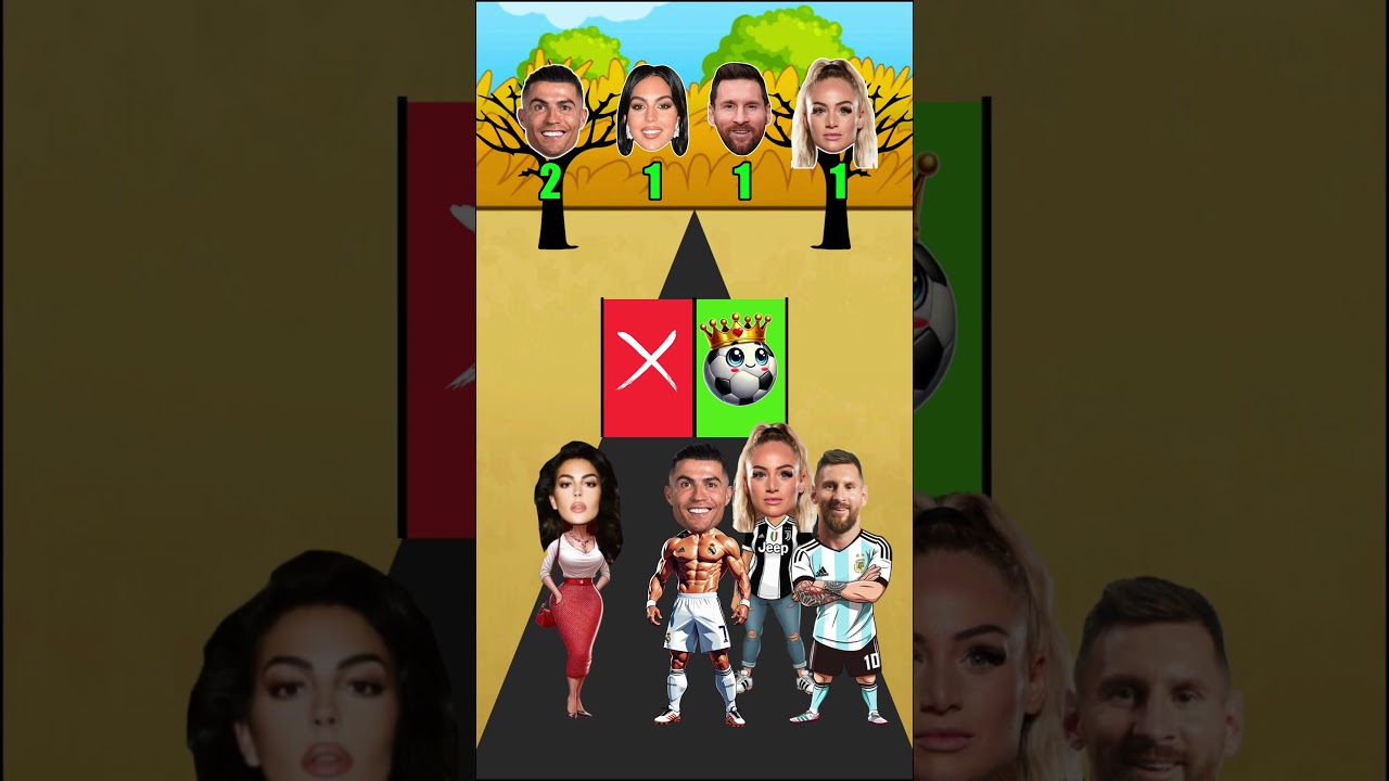 Ronaldo vs Messi vs Georgina vs Lehmann 🔥🤔 Who will win?