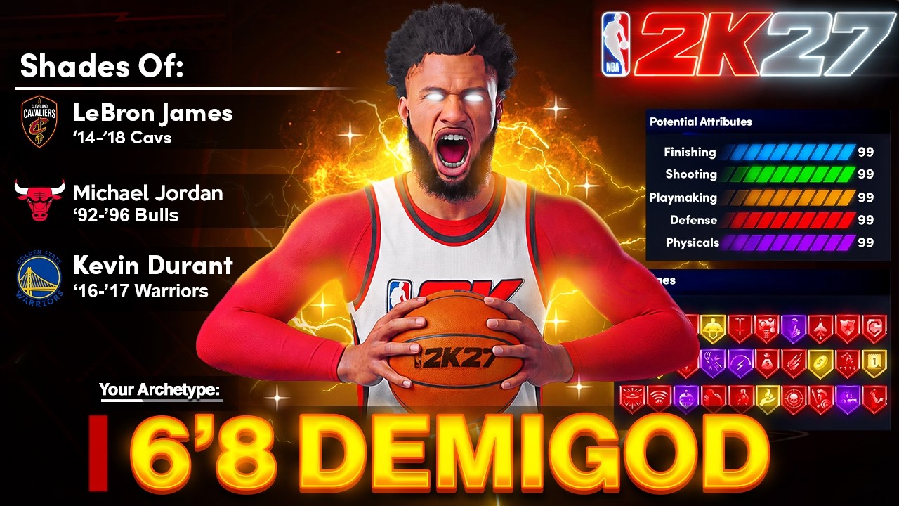 THIS 6'8 DEMIGOD BUILD HAS ZERO WEAKNESSES in NBA 2K27! 91 3PT + CONTACT DUNKS! Best Build 2K27