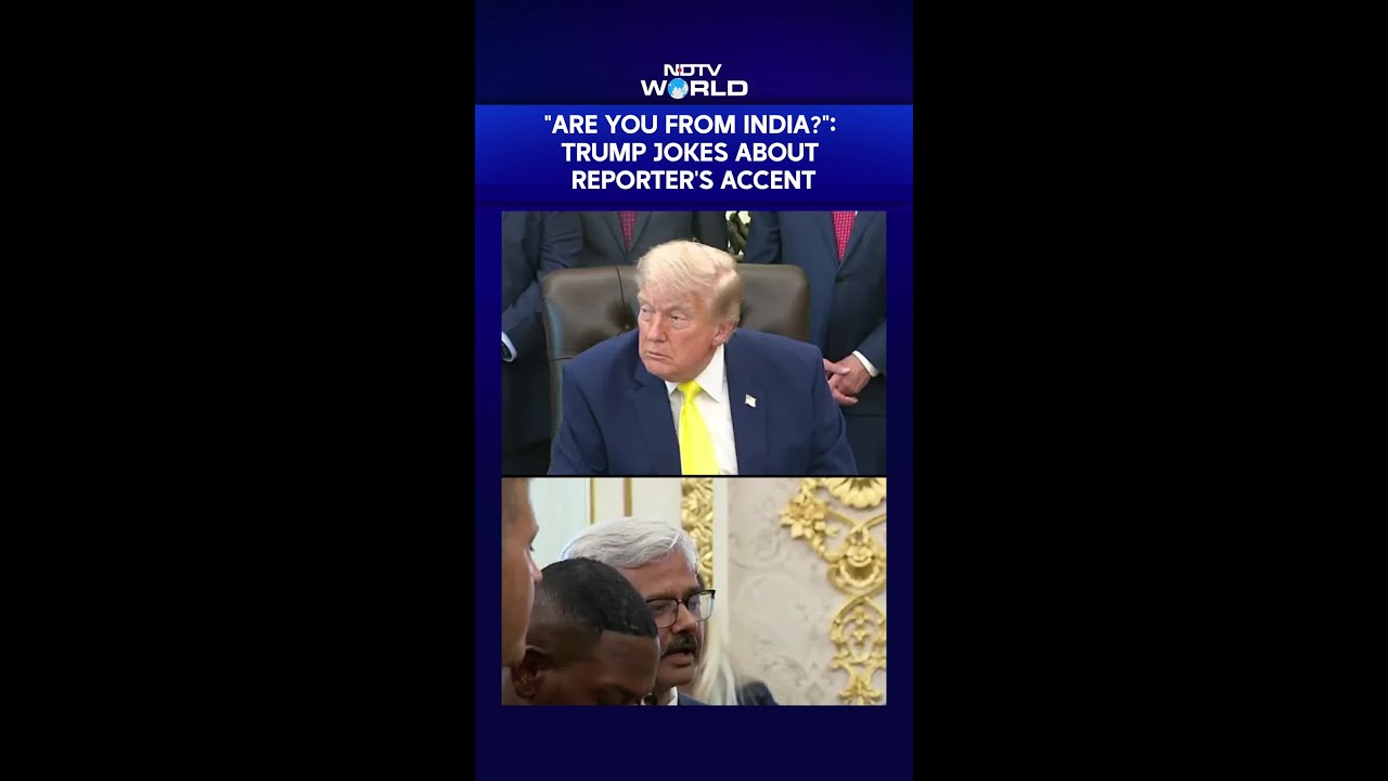 "Are You From India?": Trump Jokes About Reporter's Accent Before Praising US-India Trade Deal