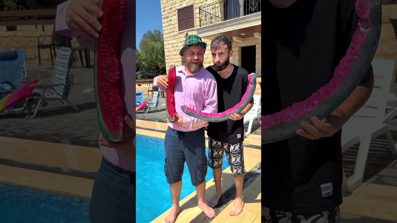 مين رمى اشرة البطيخة على المسبح !!