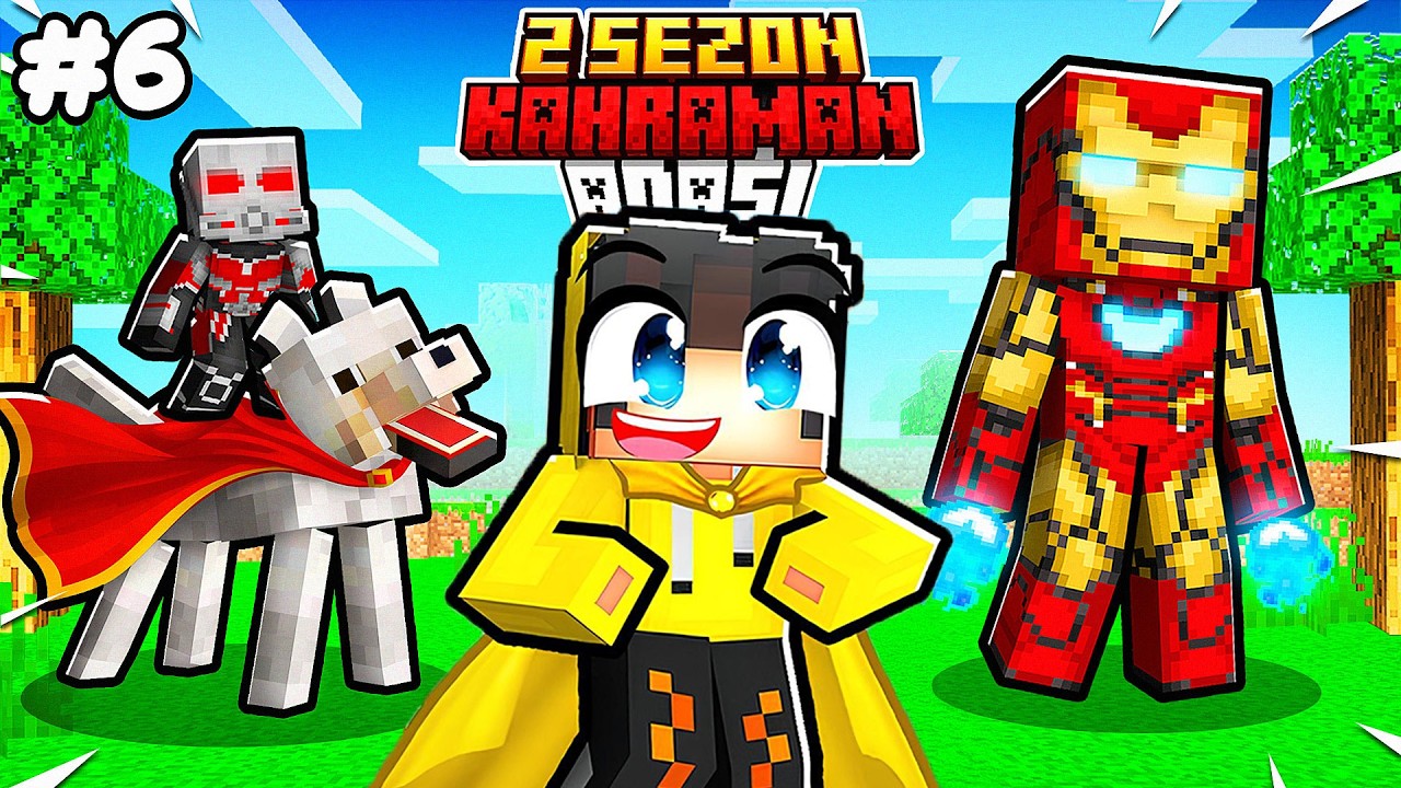 Yeni Kahramanlar Açtım Ve Envanter Petleri! #6 🐶 | Minecraft 2.Sezon Kahraman Adası