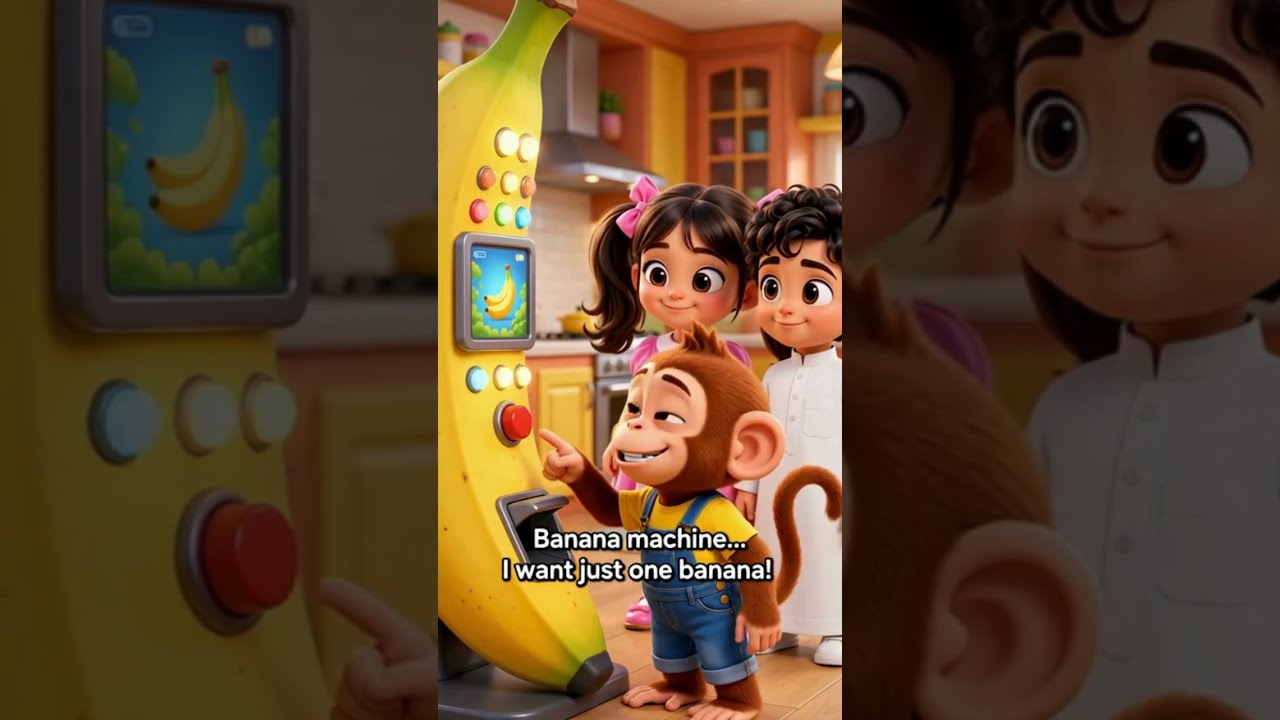 طلب موزة واحدة… لكن الآلة فهمته غلط! 😂🍌 #Shorts