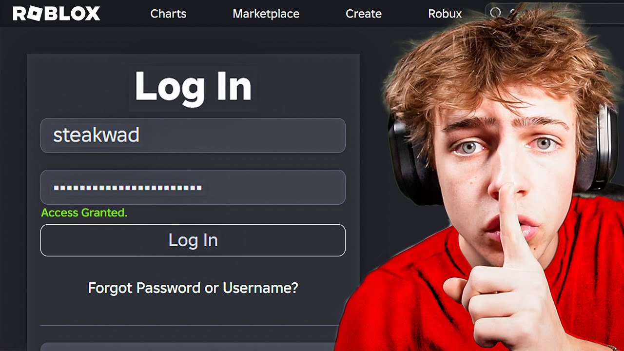 i HACKED steak’s roblox account..
