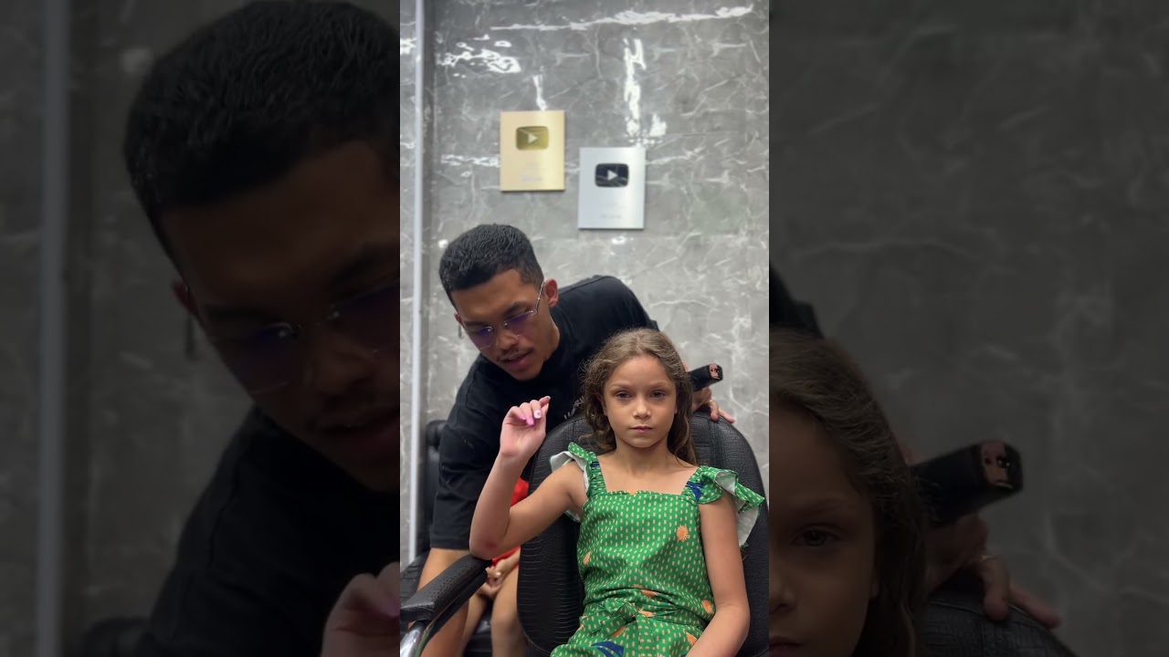 CABELOS ROSA 🩷  -#cabelo #barbearia #lowfade