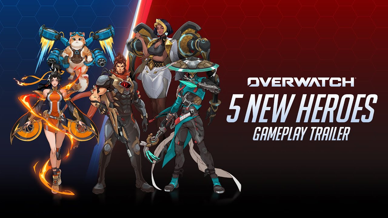 5 New Heroes Gameplay Trailer | Season 1: Conquest | Overwatch