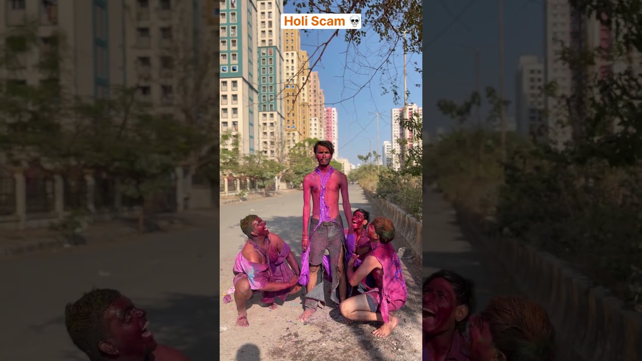 Holi scam ￼💀 | The most viral video by holi 🔥 #ytshorts #shorts