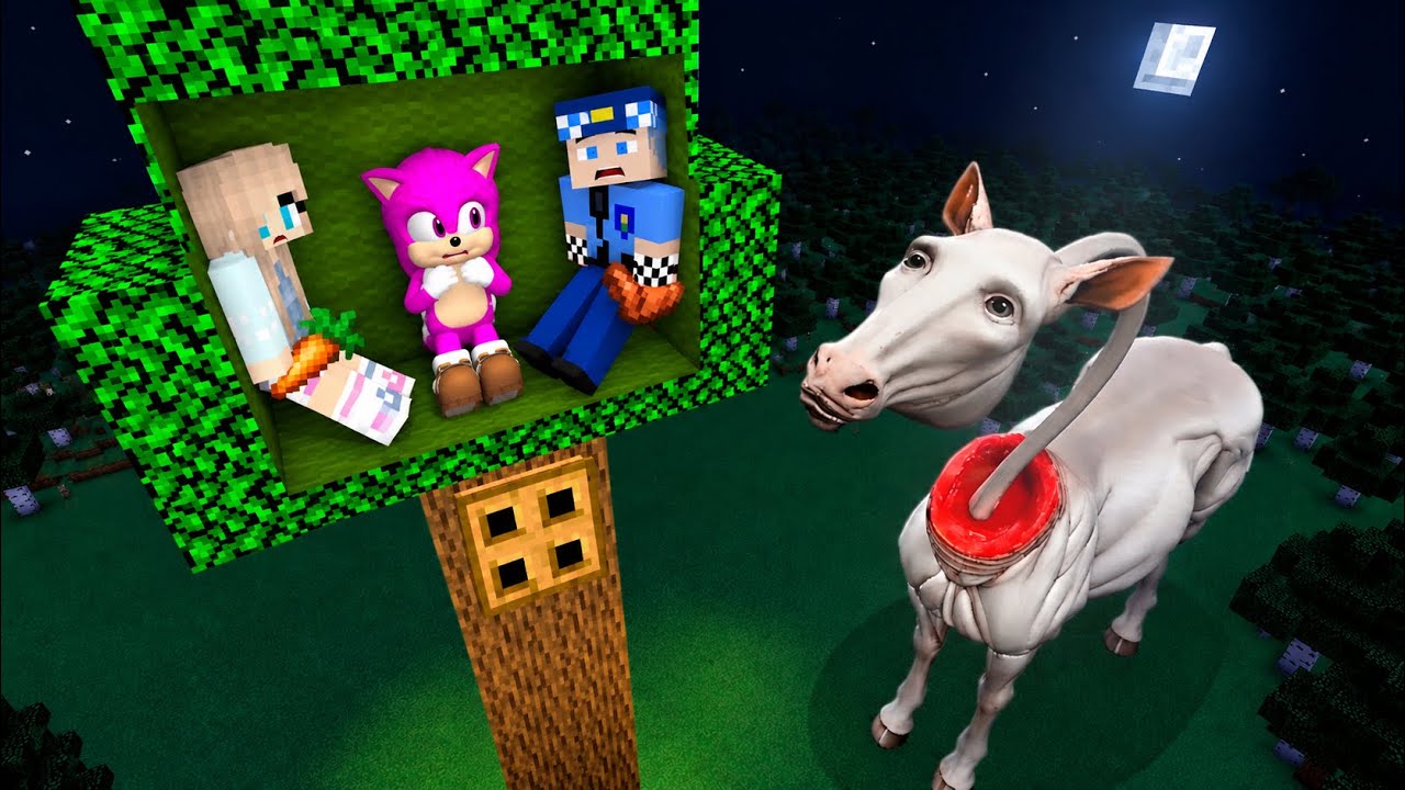 LONG HORSE BİZİ AĞAÇ EVDE YAKALADI! 😨 -Minecraft