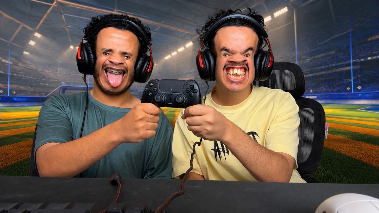 ايش يصير اذا شخصين لعبو بيد واحدة | Rocket League